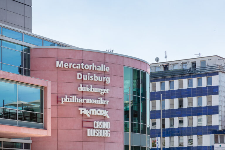 Mercatorhalle, Duisburg
CityPalais mit Mercatorhalle, Duisburg, Chapman Taylor, Fotografie von Detlef Podehl, 2020.
