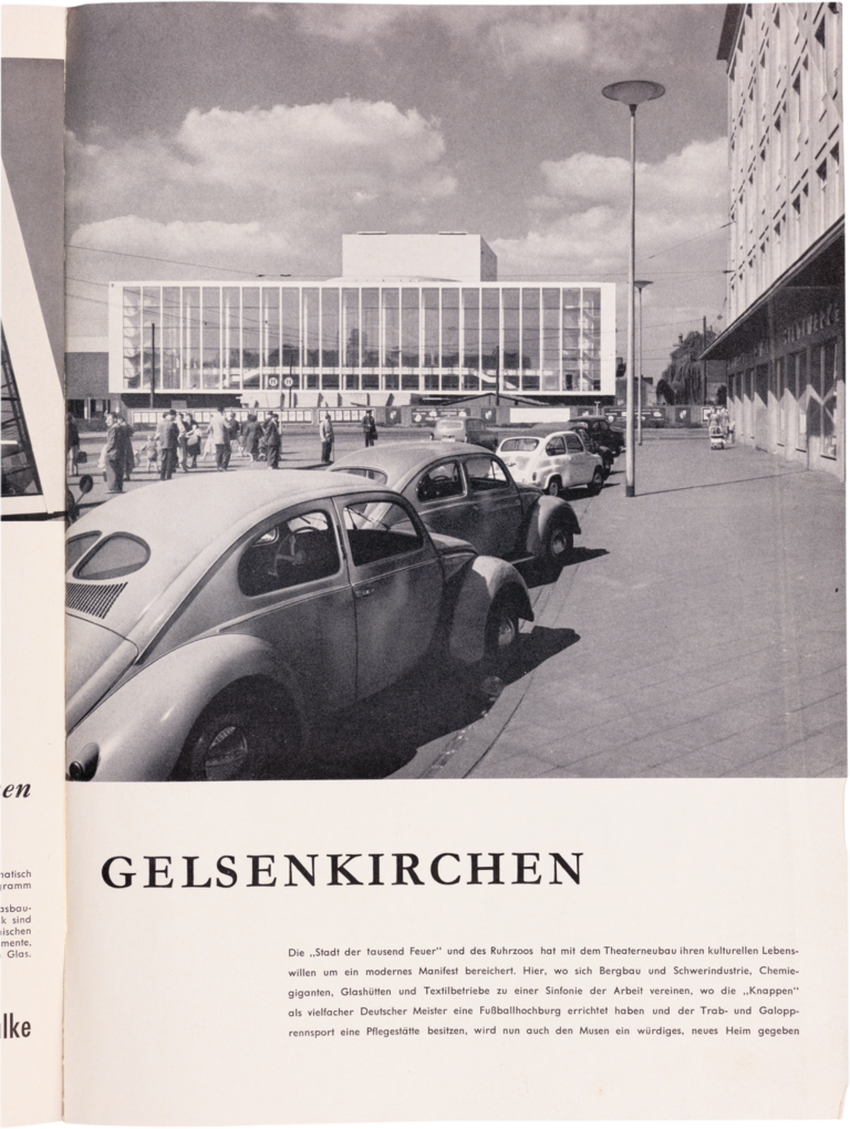 Zeitung, Westfalenspiegel 11 (1959), 29,7 × 21 cm. 
Bestand Werner Ruhnau, Baukunstarchiv NRW.