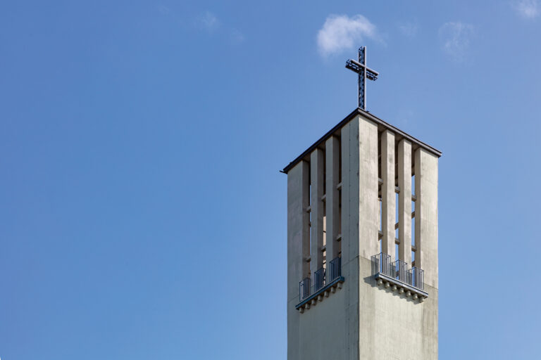Kirche St. Nicolai, Dortmund, Peter Grund und Karl Pinno, Wiederaufbau Herwarth Schulte, Fotografie von Detlef Podehl, 2021.