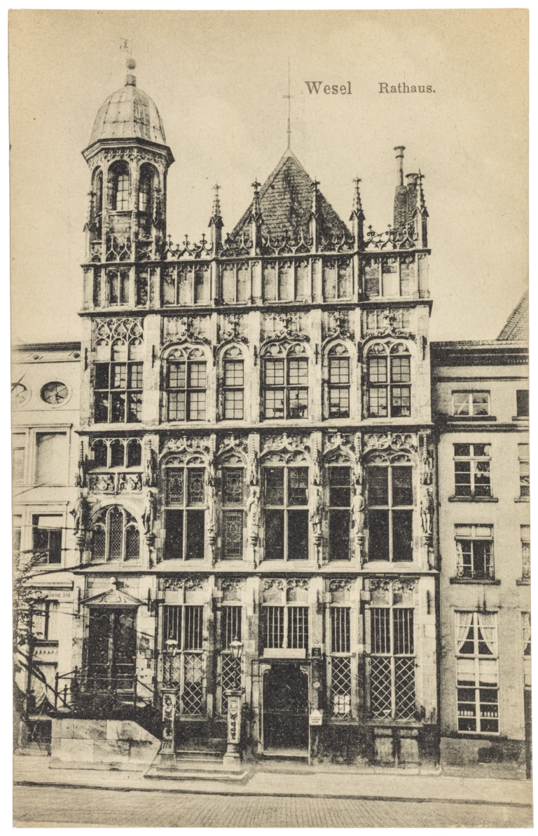 Wesel Town Hall, 1455, postcard, collection Baukunstarchiv NRW